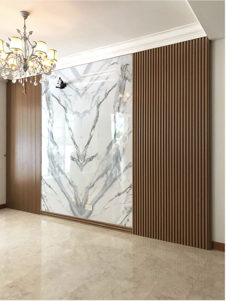 Placas tipo mármol instaladas por Lux Interiores